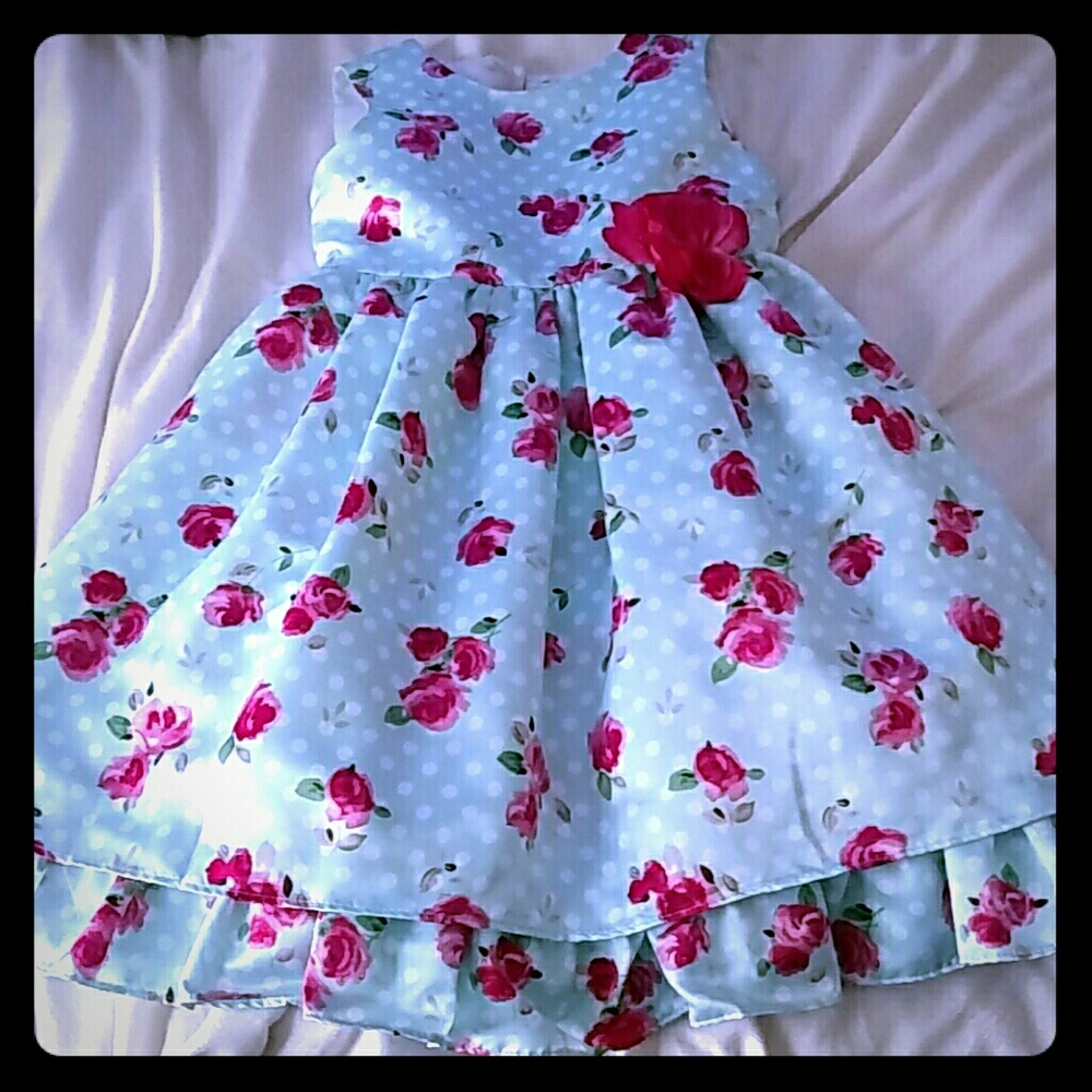 Beautiful blue floral dress